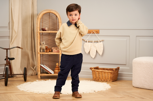 Müsli - corduroy broek - marineblauw