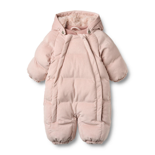 Wheat - puffer snowsuit baby Nallo - powder rose