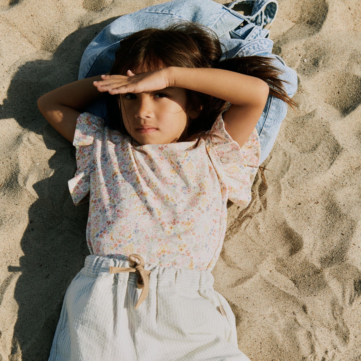Wheat - shirt Ally - bright flowers