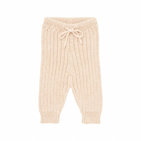 Rib gebreide legging ~ crème