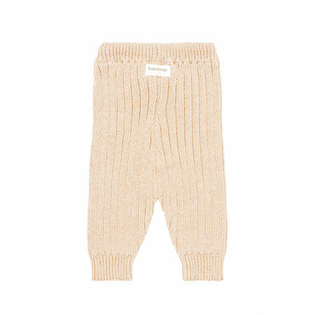 Rib gebreide legging ~ crème