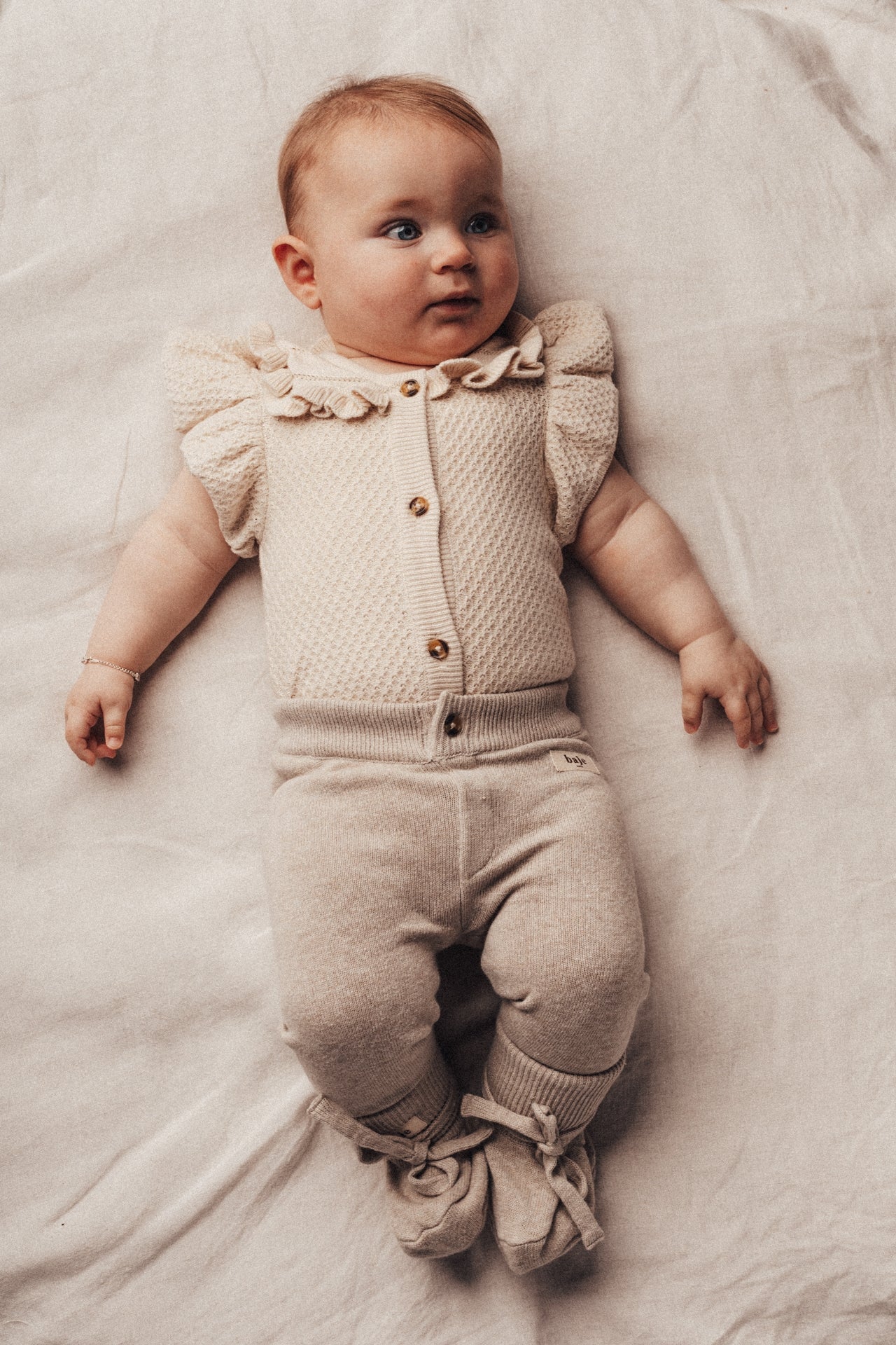 Baje Studio - knitted pants Valero - taupe cafe