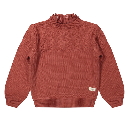 Baje Studio - sweater Vallon - red maroon