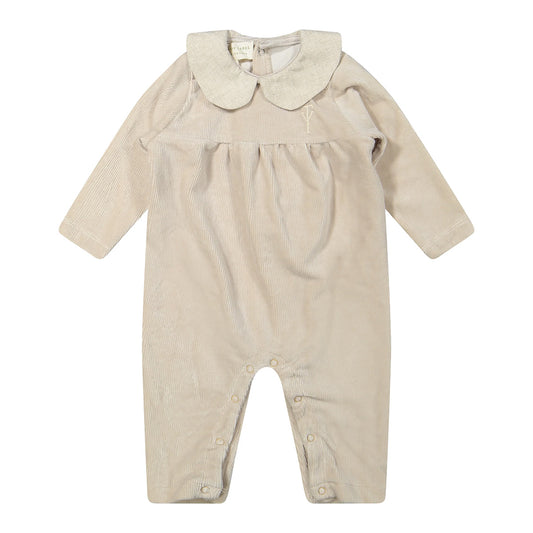 Two You Label - velvet rib jumpsuit Vinny - oat