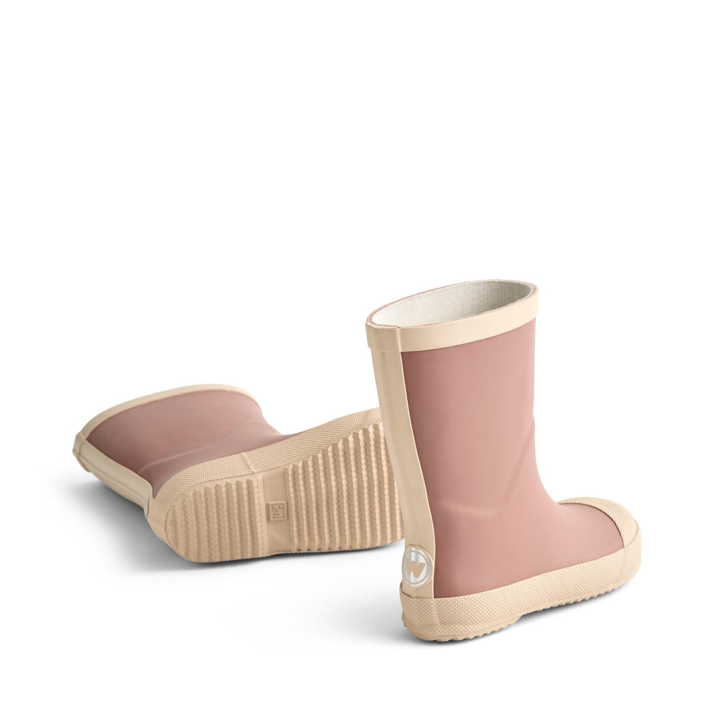 Wheat - rubber boots muddy - dusty lilac