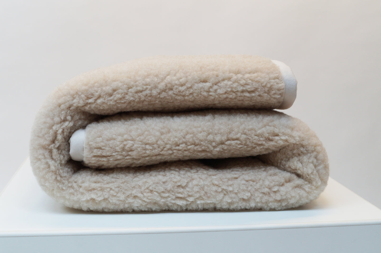 Wollen deken wieg Latte - 75x100cm