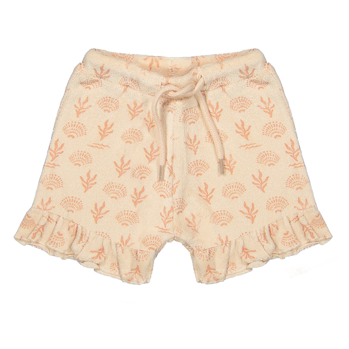Terry shorts Zed seashells - peach pink