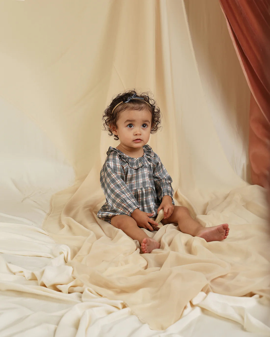 Romper Adeline - holiday plaid