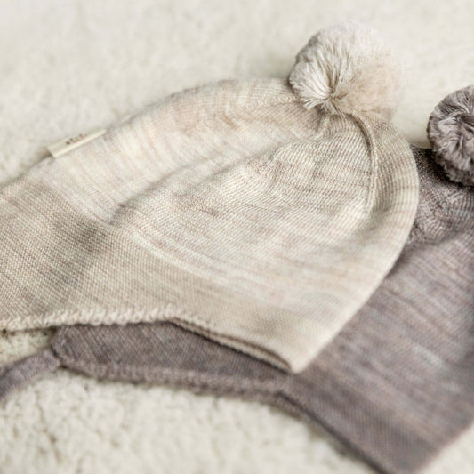 Copenhagen Colors - merino bonnet - pale cream melange