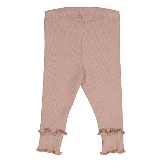 Müsli - rib legging - rose wood