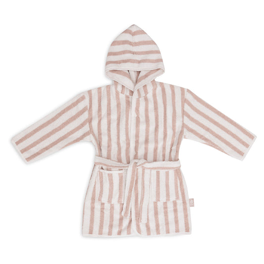 Badjas stripe terry - wild rose