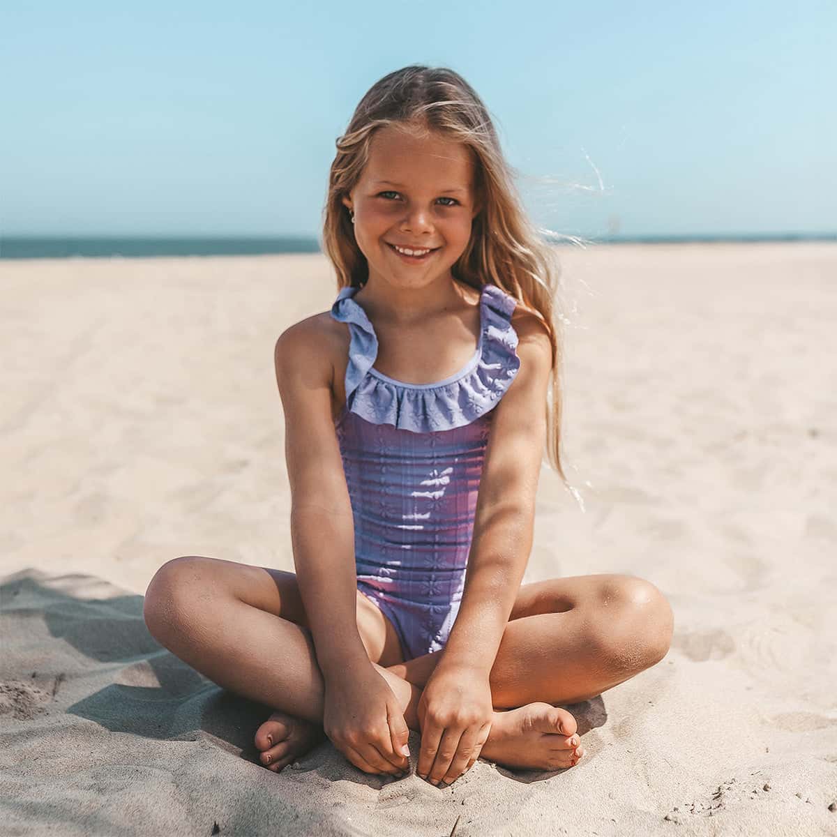 Salted Stories - swimsuit Anglaise Sofia - bright lilac