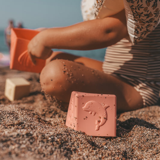 Salted Stories - stacking tower Solid - peach pink