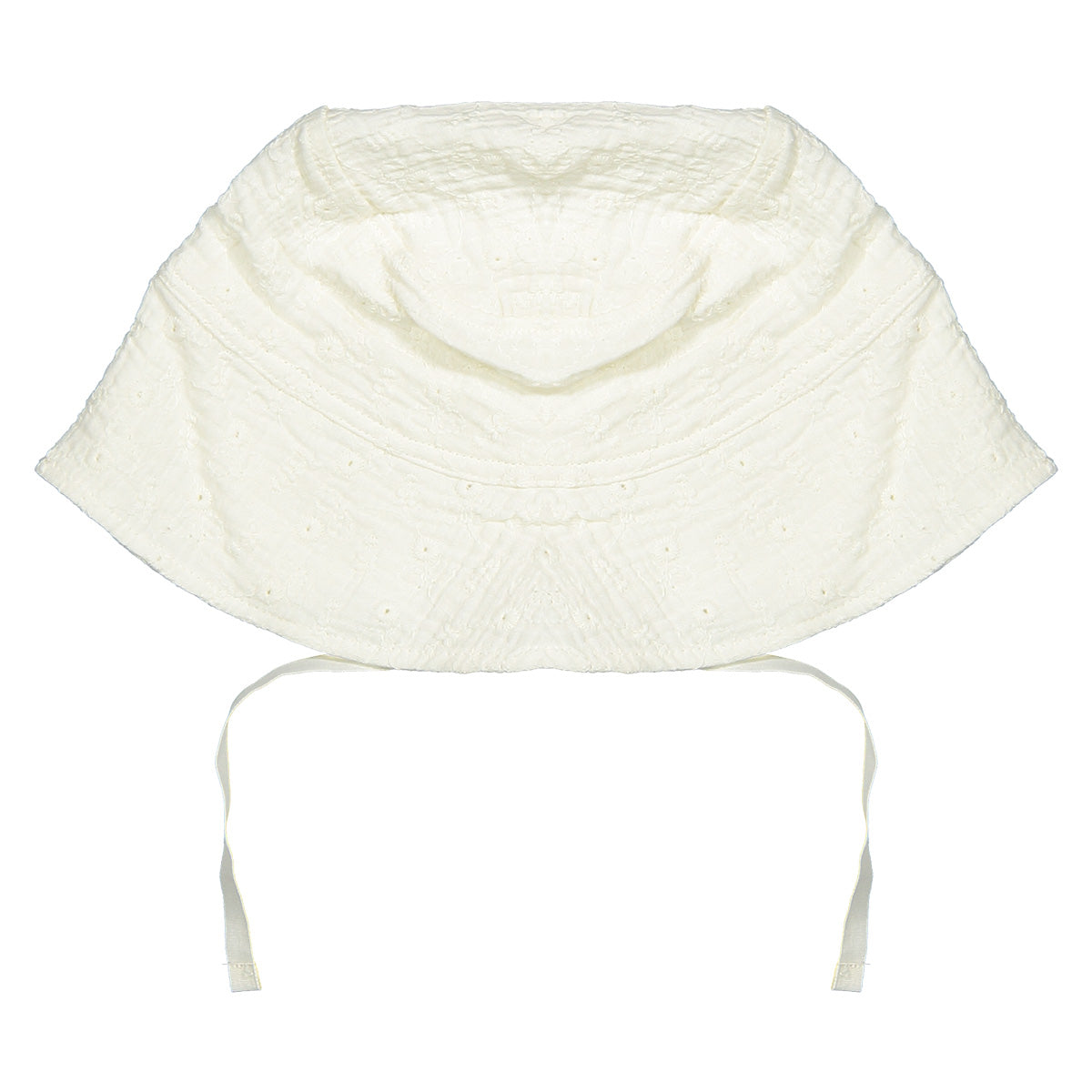 Riffle Amsterdam - summer hat Bailey - woven white embroidery