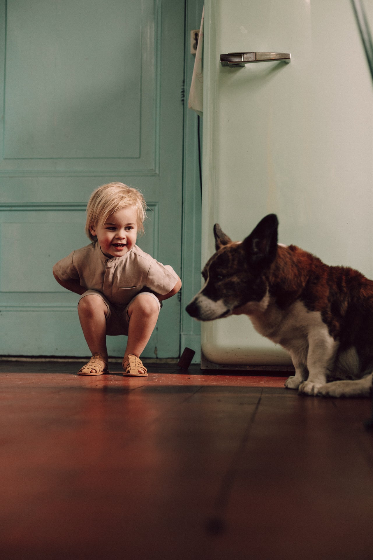Baje Studio - linen blouse Joa - taupe clay