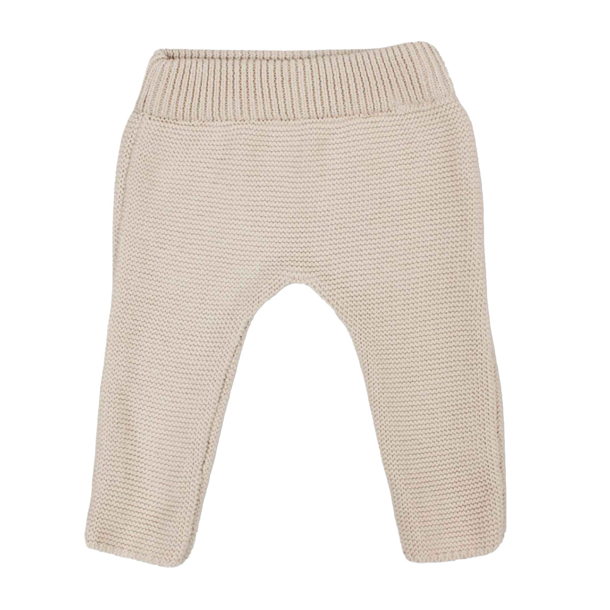 Knitted baby pants Beau - beach