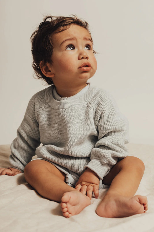 Baje Studio - knitted sweater Bendigo - light blue