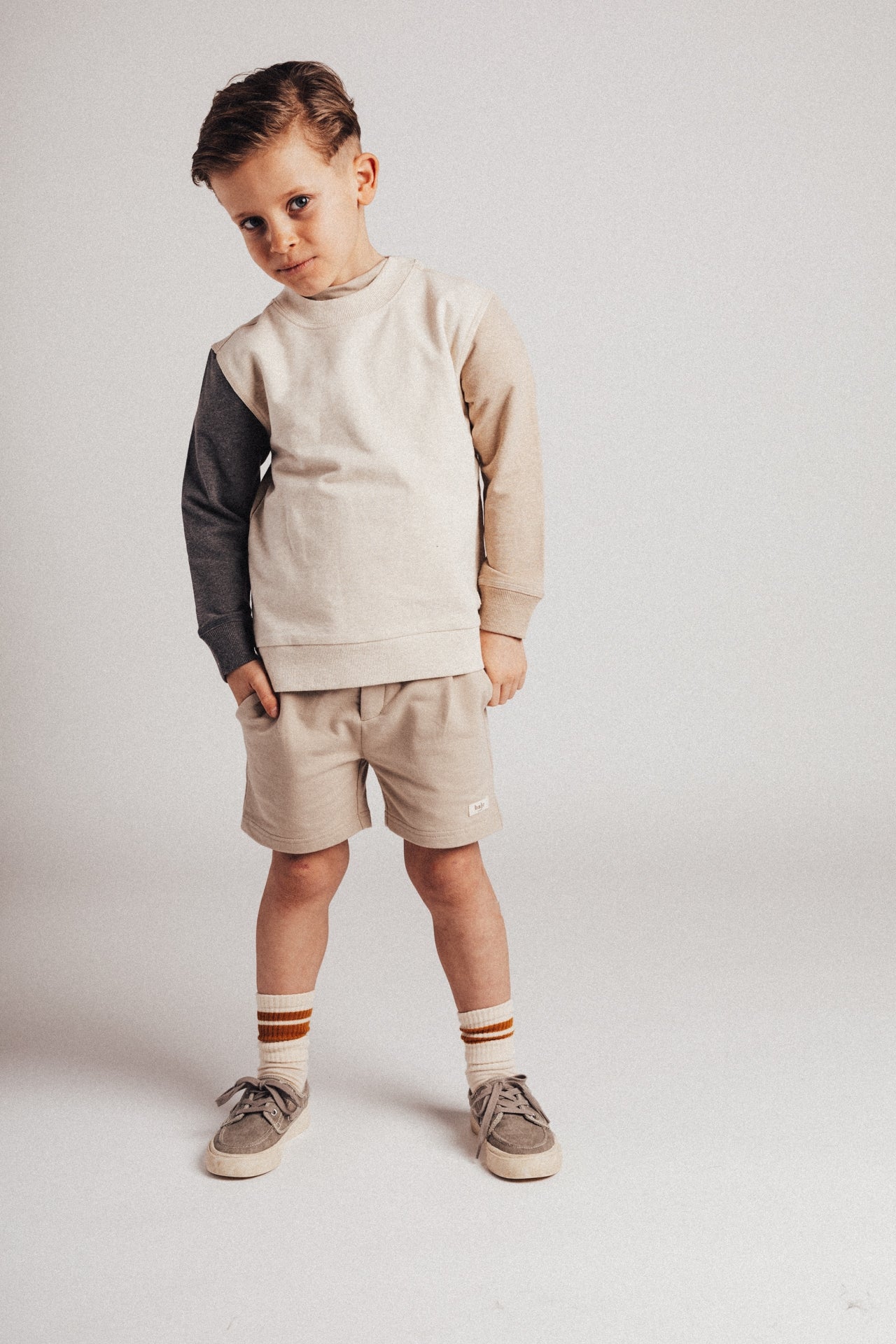 Baje Studio - shorts Bico - taupe clay