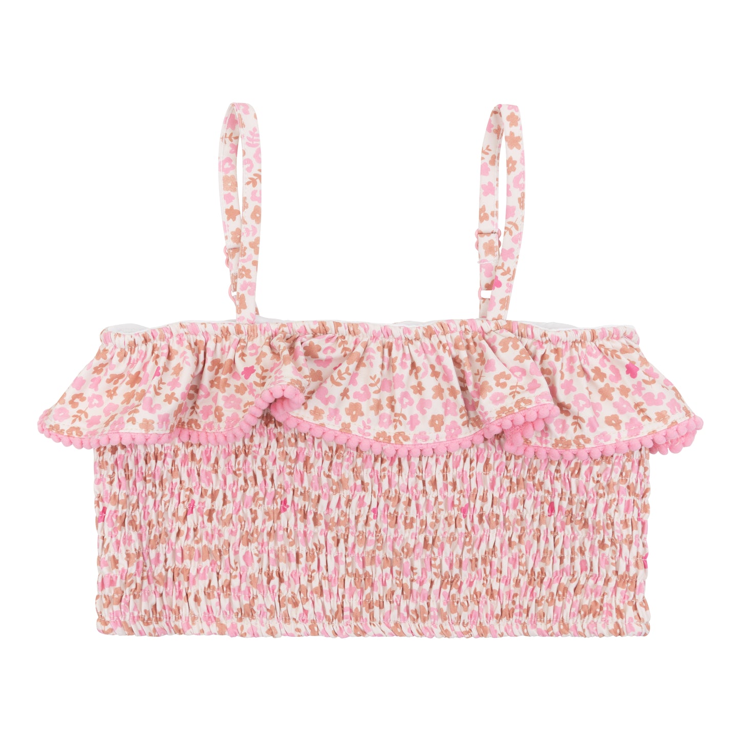 Navy Natural - bikini Maan - pink flower