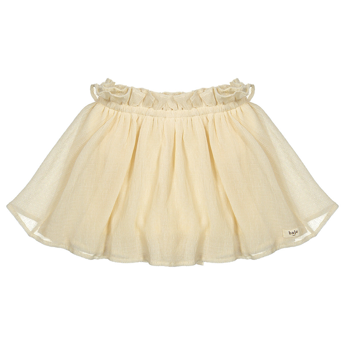 Crincle woven skirt Birre - crème oat