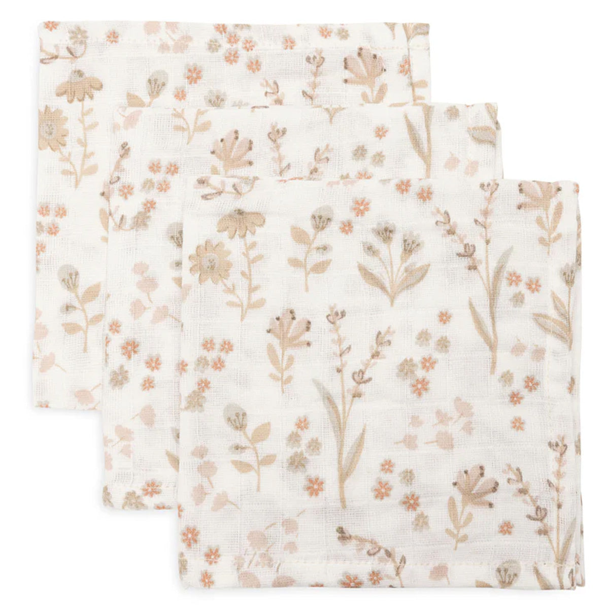 Jollein - hydrofiele monddoekjes Bloomy - 3 stuks