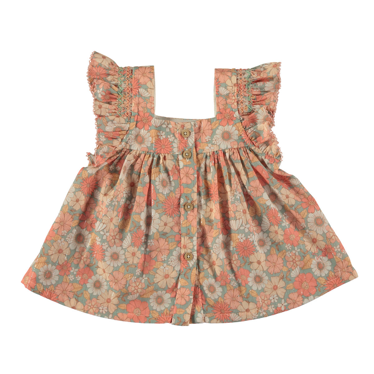 Tocoto Vintage - blouse top floral print - pink