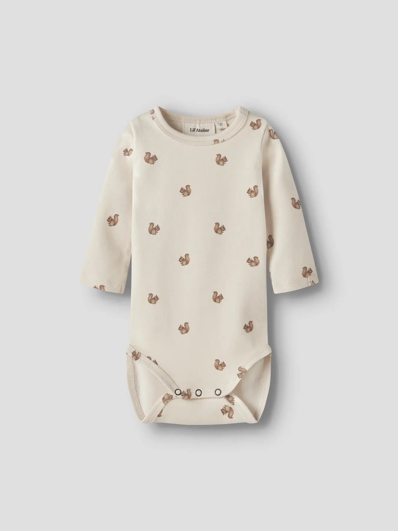 Lil'Atelier - slim fit body squirrel - turtledove