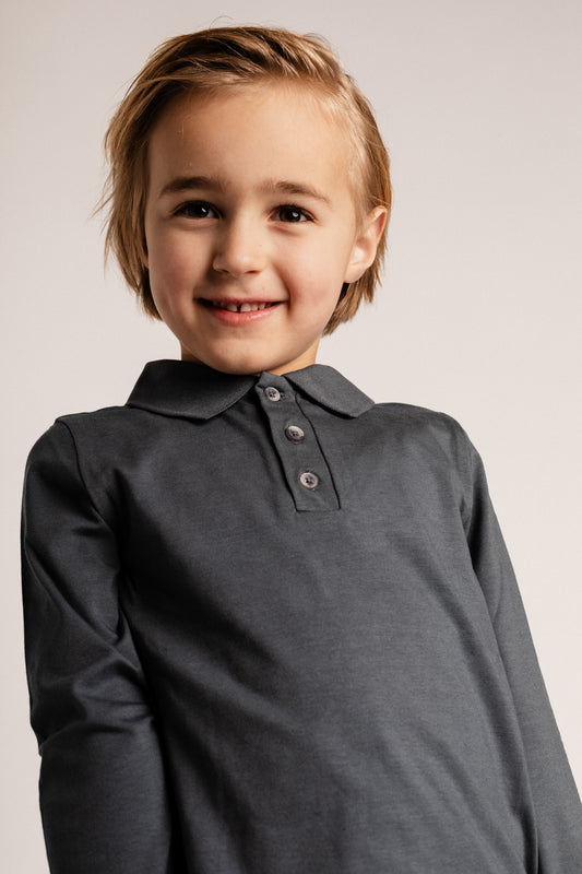 Baje Studio - polo Broc - blue vintage