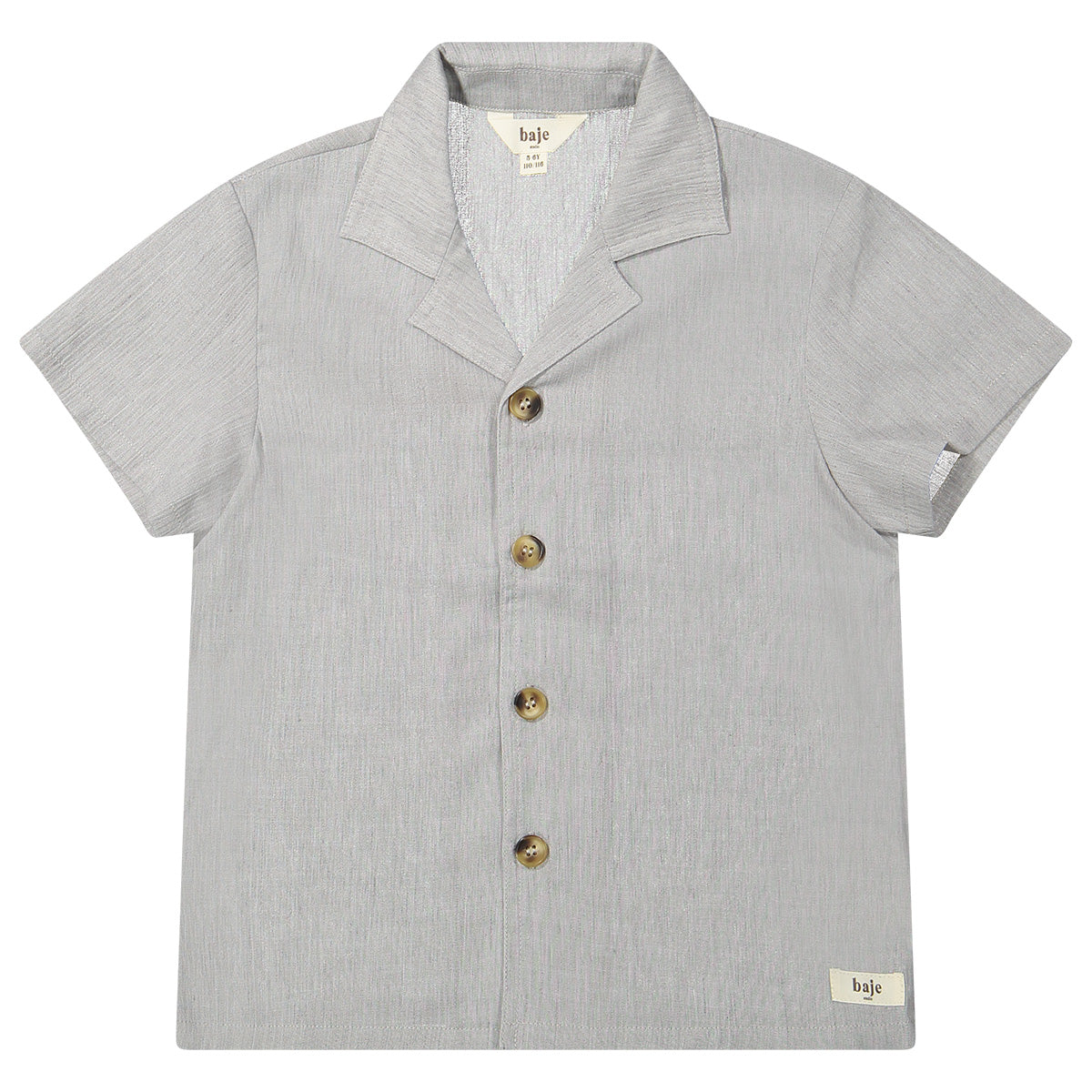 Baje Studio - linen blouse Buce - blue steel