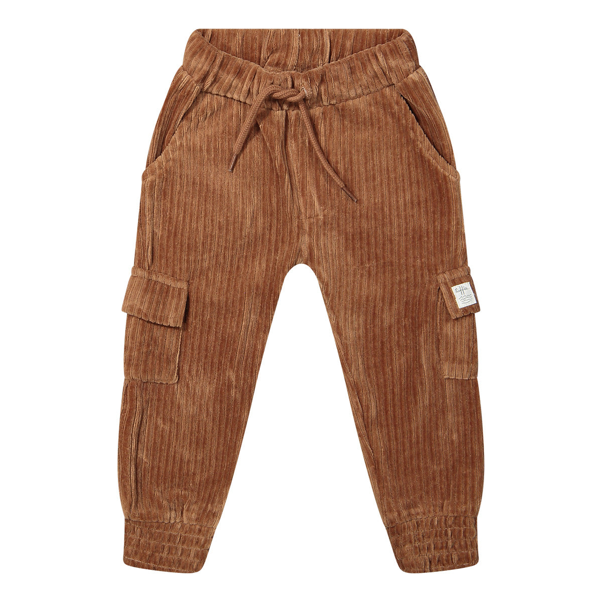 Corduroy cargo pants Pyke - brown