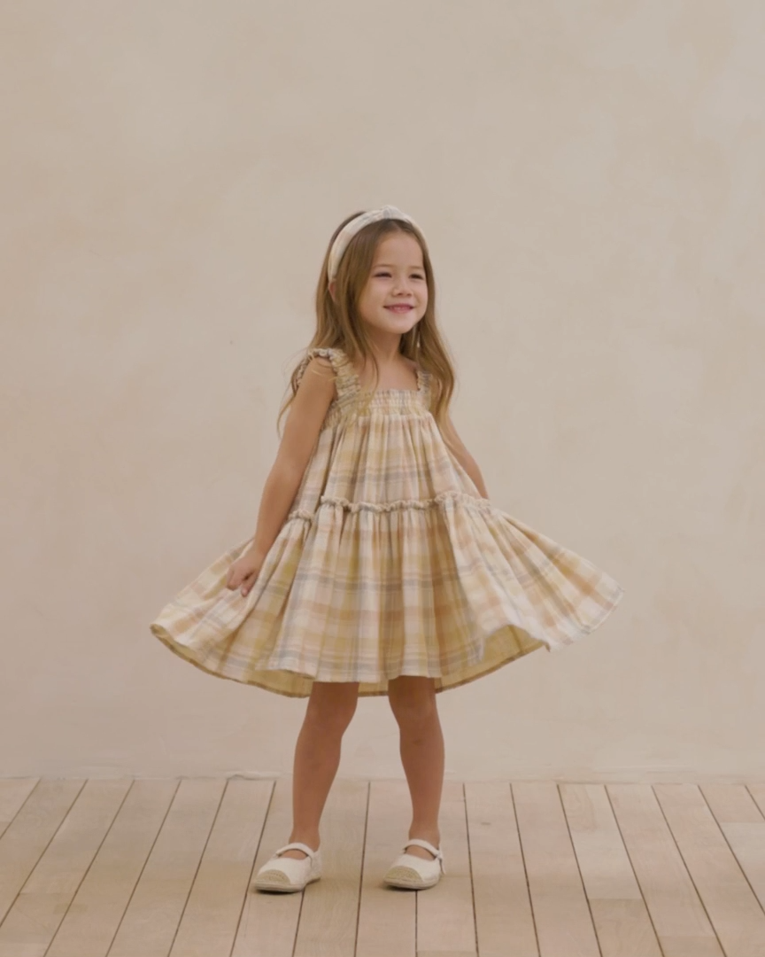 Rylee + Cru - dress Cicily - pastel plaid