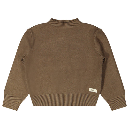 Baje Studio - knitted sweater Cevio - brown cacao
