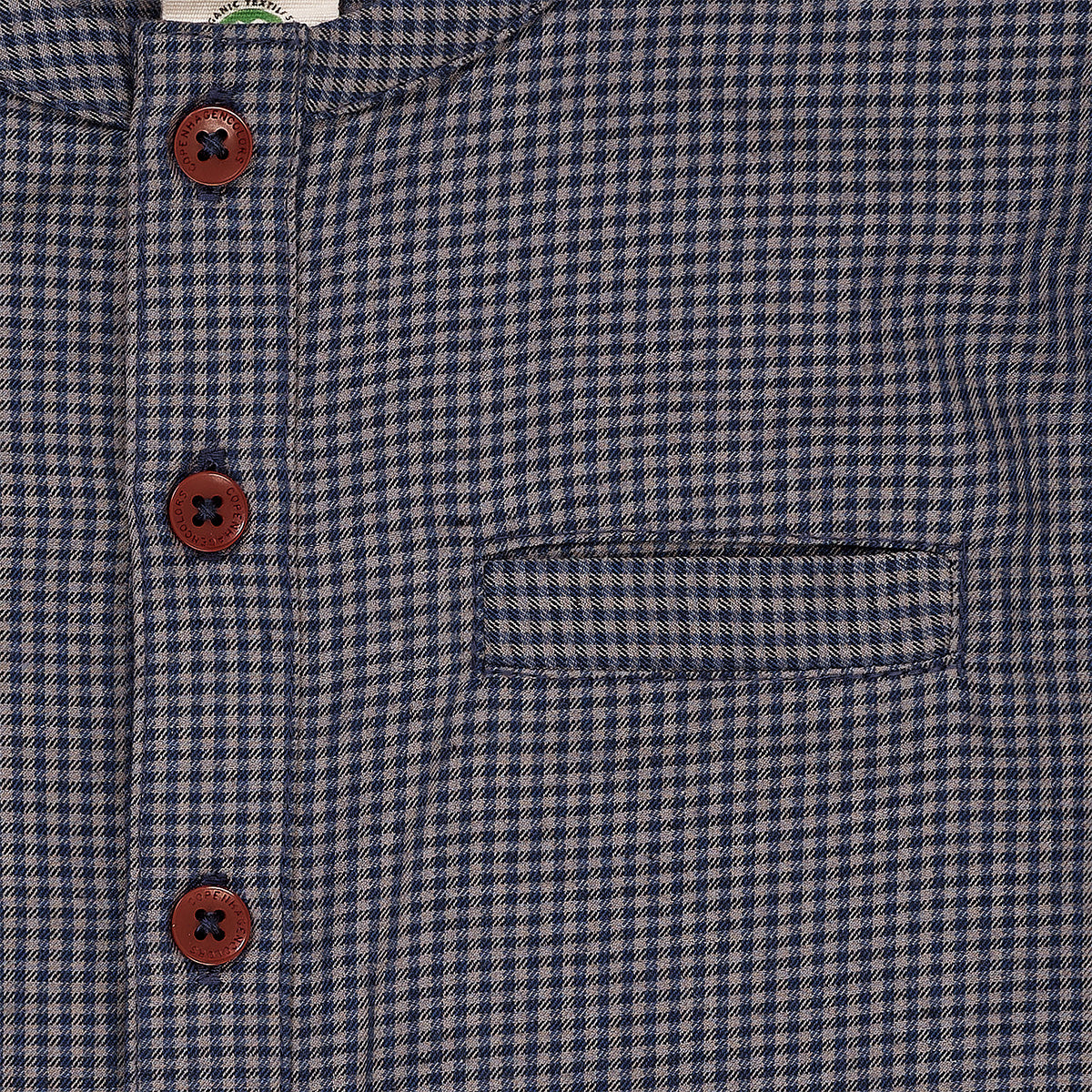 Check shirt blouse - navy