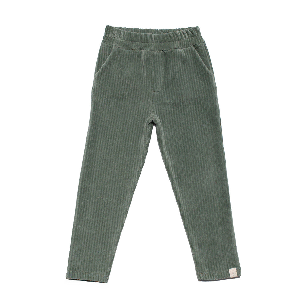 Chino rib pants - green