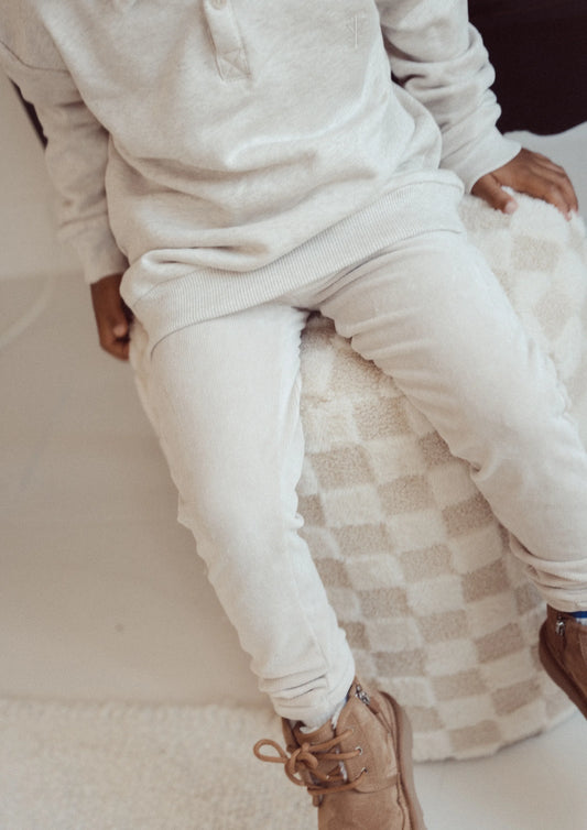 Two You Label - chino Tommy velvet rib - oat