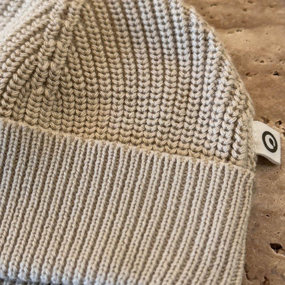 Müsli - chunky knit beanie - oat