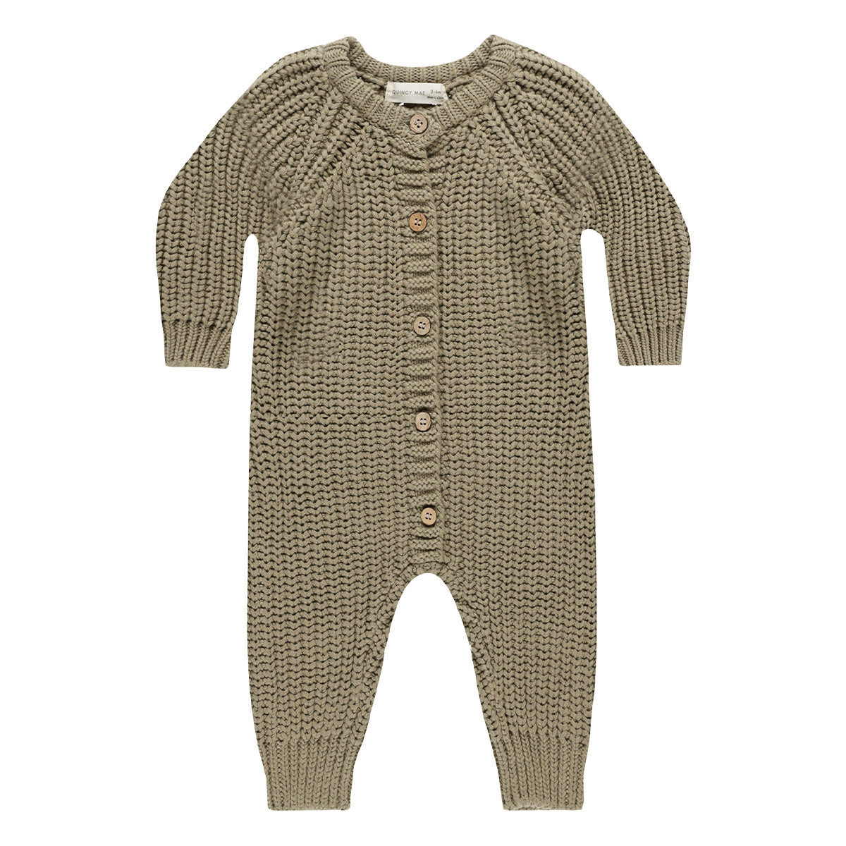 Chunky knit jumpsuit - olive