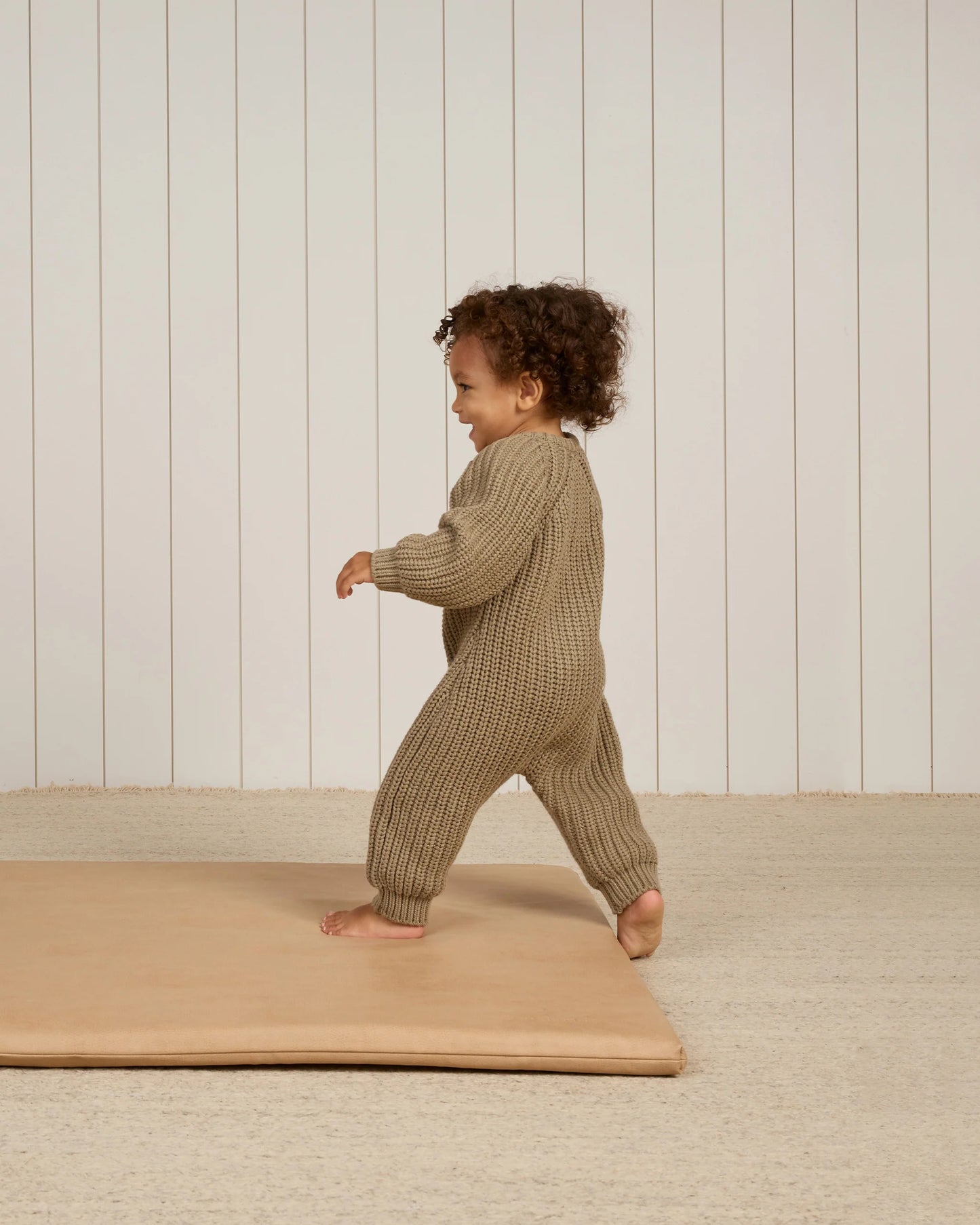 Chunky knit jumpsuit - olive