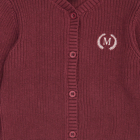 Müsli - clubhouse cardigan - russet red