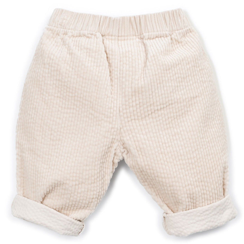 Play Up - corduroy pants wide fit - sketches beige