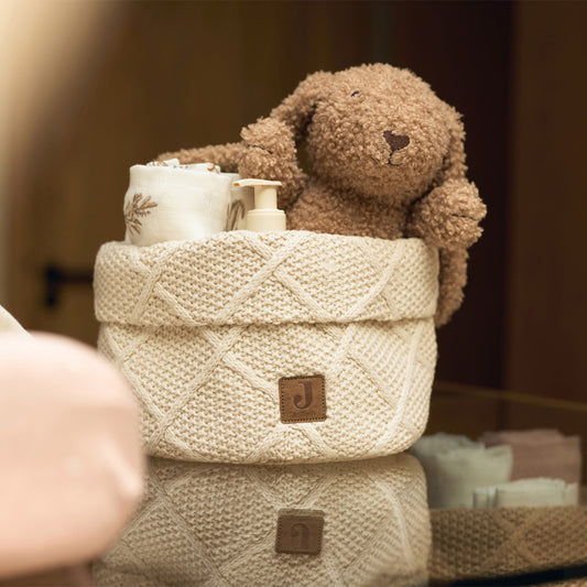 Commodemandje Check Knit - oatmeal