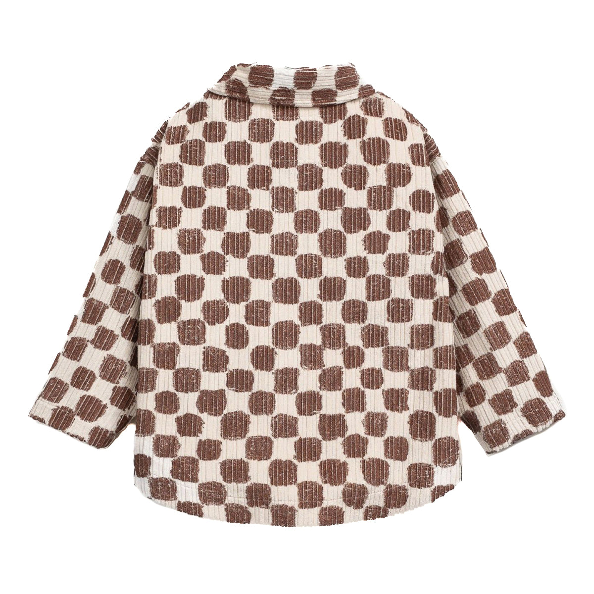 Play Up - corduroy blouse print - brown square