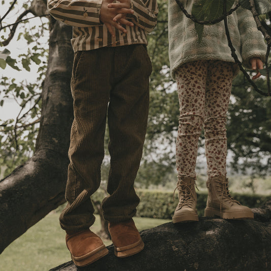 Corduroy pants - olive green