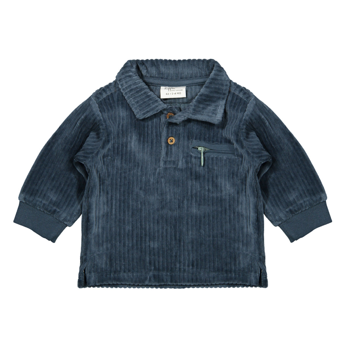 Corduroy polo Charley - blue