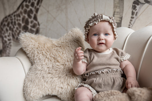 Peekaboo - romper Marron - cacao