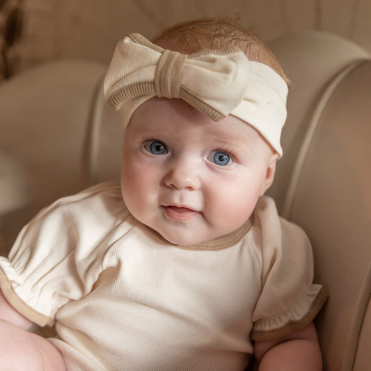 Peekaboo - hair ribbon Karen - cream