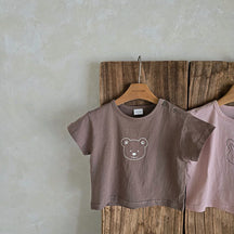 Animal tee - teddy bear - brown