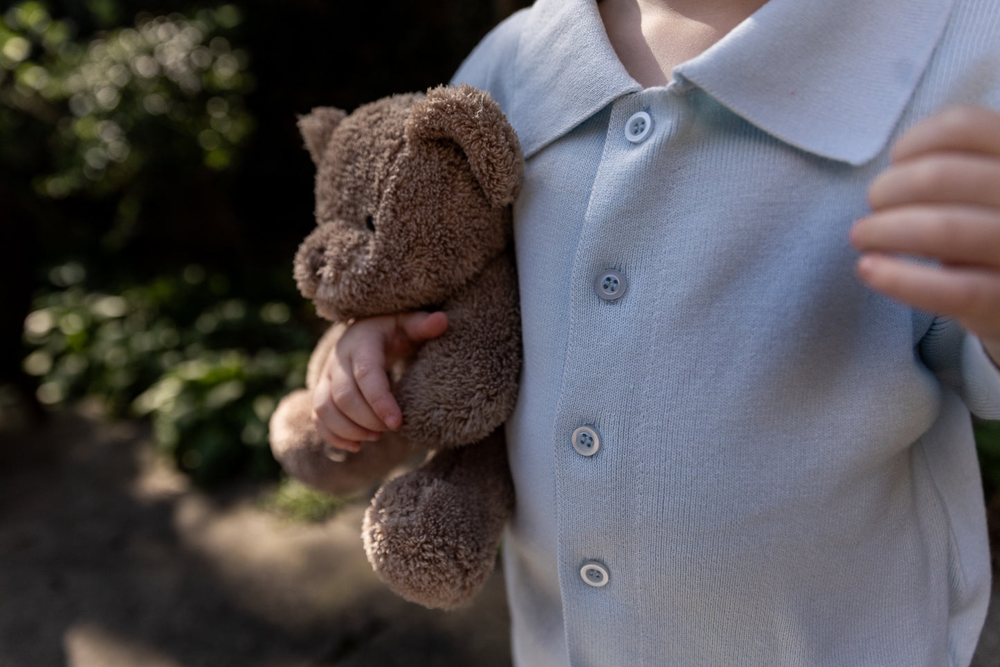 Two You Label - knitted polo - sky blue