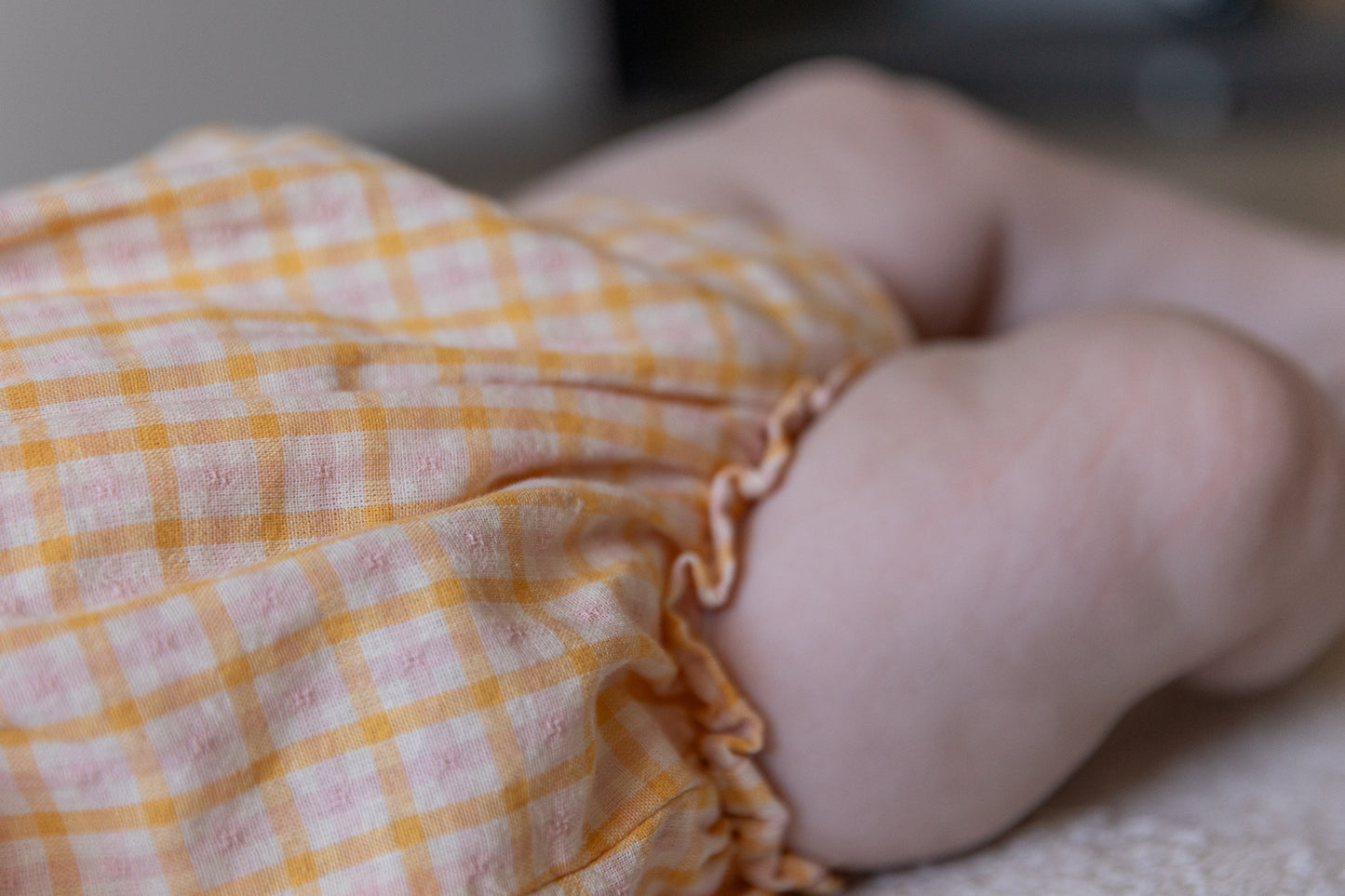 Wheat - romper Margit - yellow check