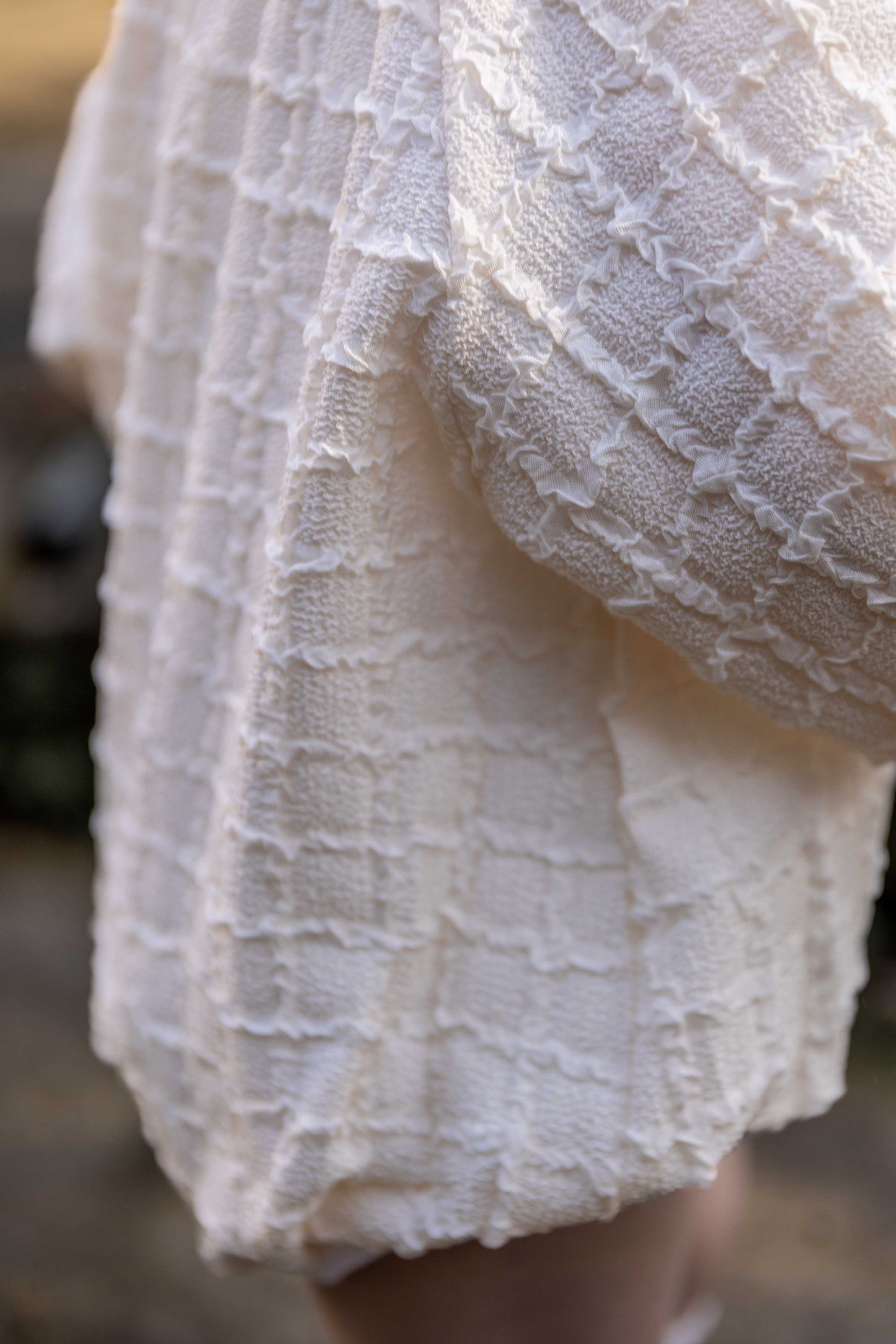 Margaret Ribbon bodysuit ~ ivory